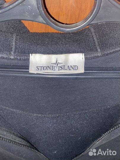 Зип худи stone island черное
