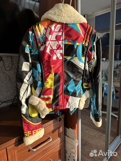 Куртка Италия GF Ferre с меховым воротником 40/42