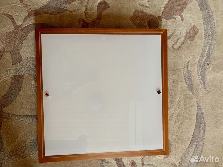 Люстра потолочная 490х490 дерево