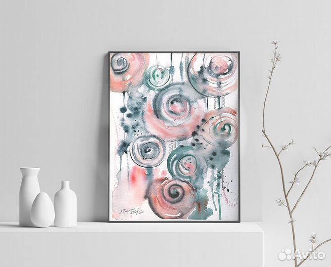 Картина Абстрактная акварель