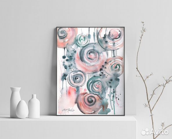 Картина Абстрактная акварель