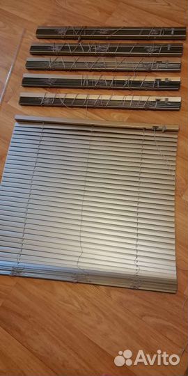 Жалюзи алюминиевые золотистые, ширина 80