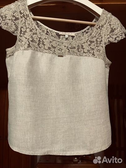 Льняной топ