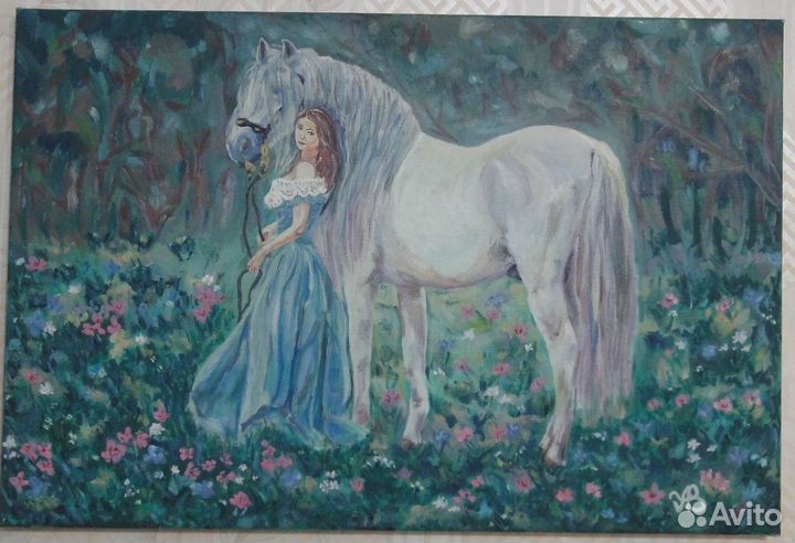 Картина. Масло, холст (лён )