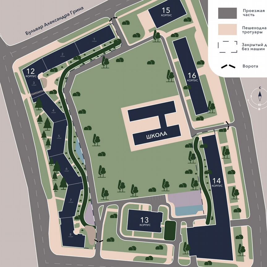 Квартира-студия, 26,8 м², 12/13 эт.