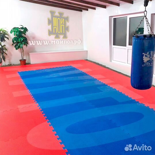 Спортивные будо-маты Татами с зацепом ласточкин хв