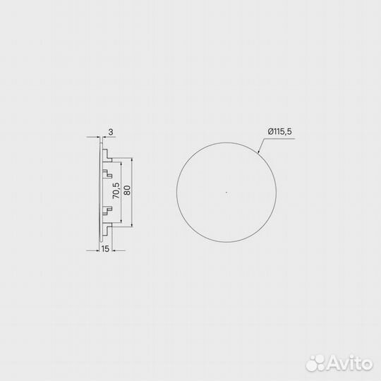 Накладка нерж. сталь графит iddis (capgm00i59)