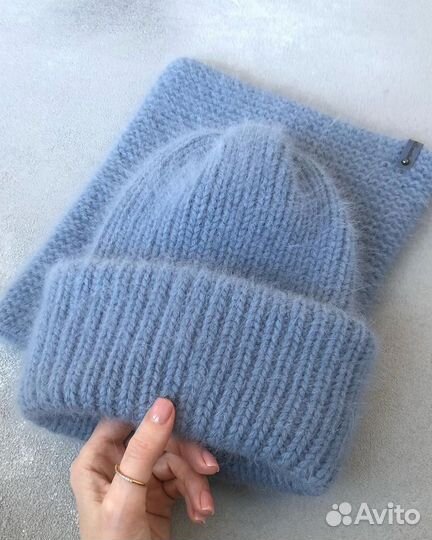 Шапка и снуд ручной работы