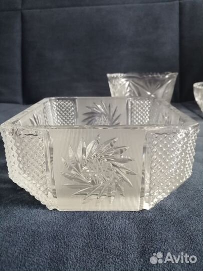 Хрустальная конфетница СССР