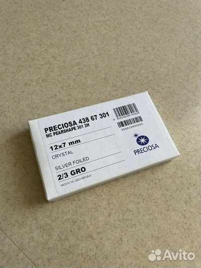 Preciosa пришивные стразы 12x7