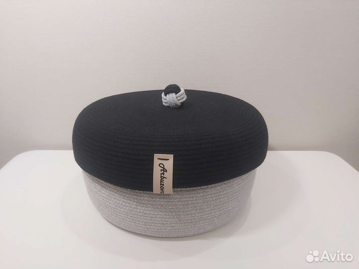 Корзина из хлопкового шнура