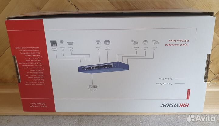 Коммутатор Hikvision DS-3E0510P-E/M для камер
