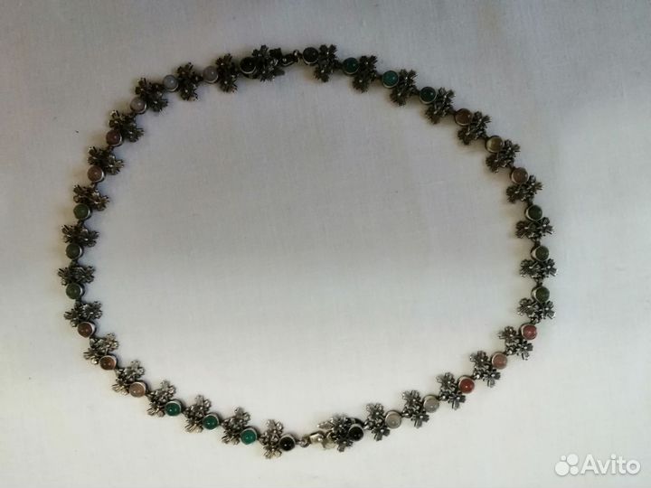 Серебряное колье винтаж