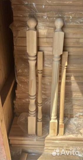 Ступени для лестниц, балясины, поручни, столбы