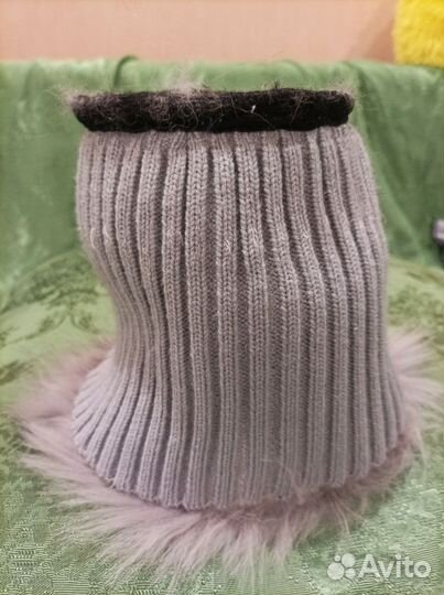 Шапка женская песец