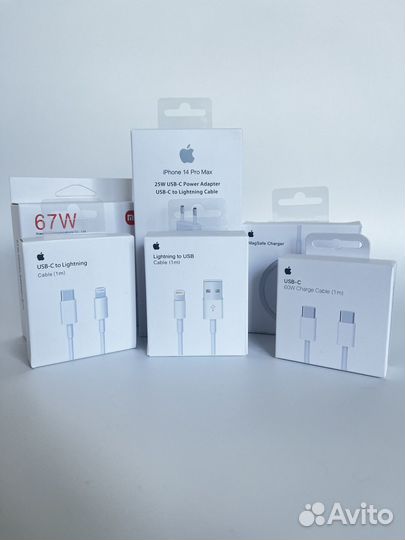 Зарядка и кабель на iPhone usb / lightning / USB-C