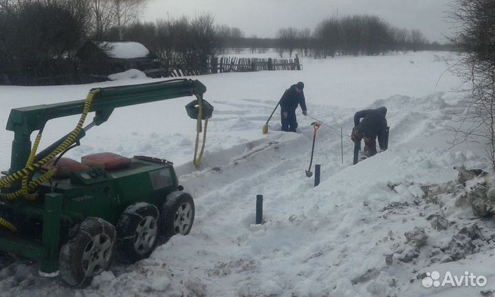 Винтовые сваи монтаж