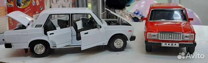 Машинка металлическая лада ваз-2107, ваз-2106