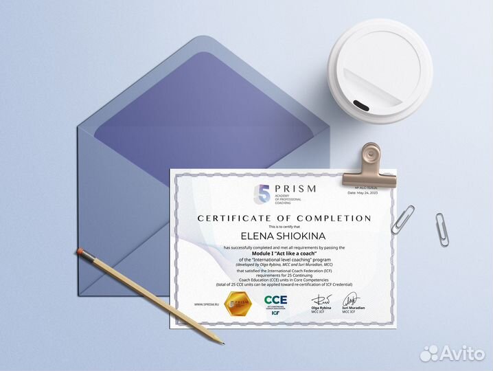 Консультация по 5 Prism (коуч) и промокод на курсы
