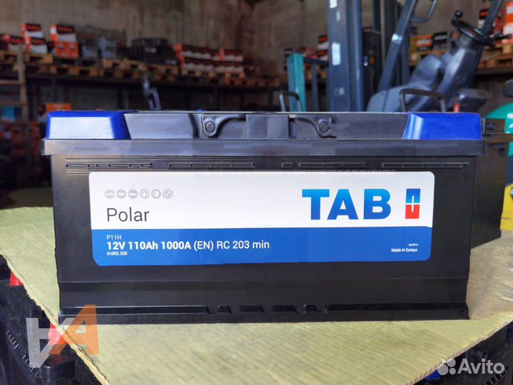 Автомобильный аккмулятор Tab 110 А/ч с доставкой