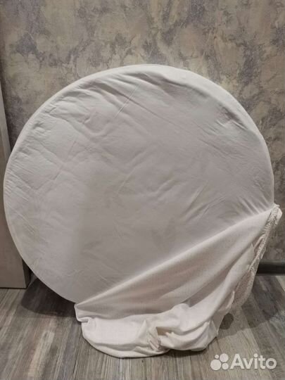 Матрац детский круглый, чехол и простынь