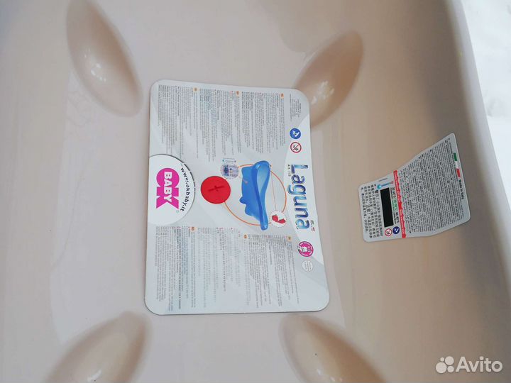 OK baby ванночка с термометром,с подставкой, горко
