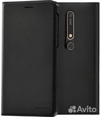 Оригинал Slim Flip Cover для Nokia 6 и Nokia 6.1