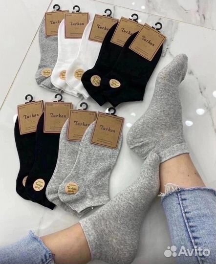 Носки женские короткие