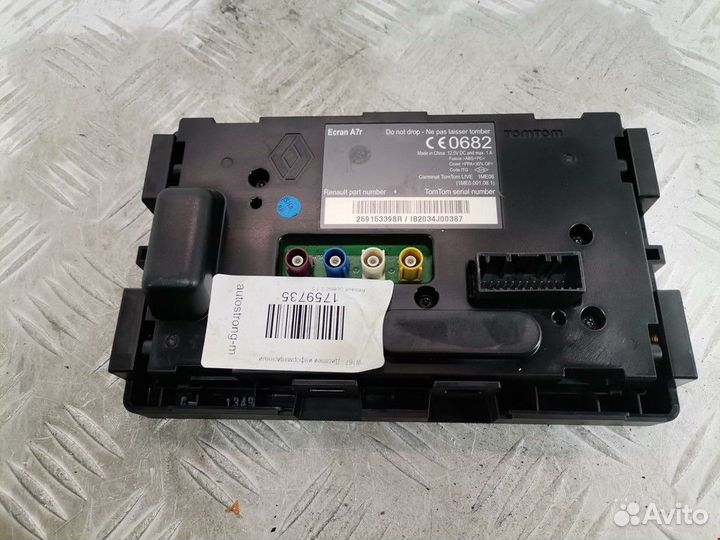 Дисплей компьютера Renault Scenic 3 2-й рест