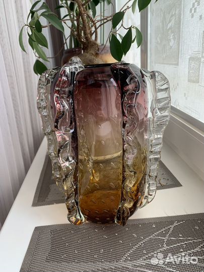 Ваза цветное стекло