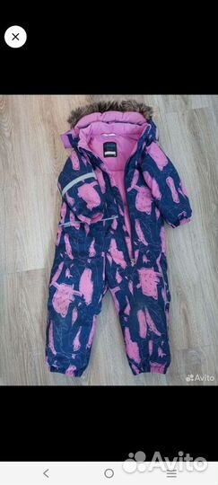 Зимний комбинезон для девочки 98