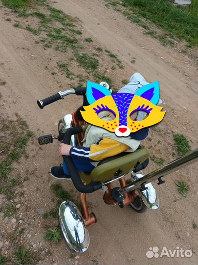 Велосипед с родительской ручкой