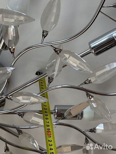 Люстра потолочная бу хрустальная