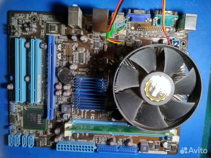 Материнская плата asus с процессором и памятью