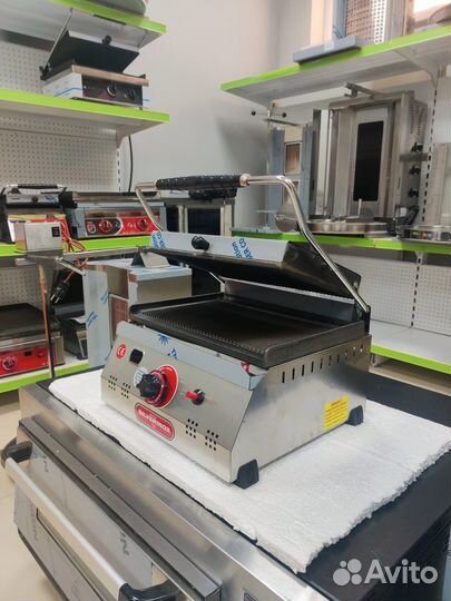 Прижимной гриль для шаурмы газовый