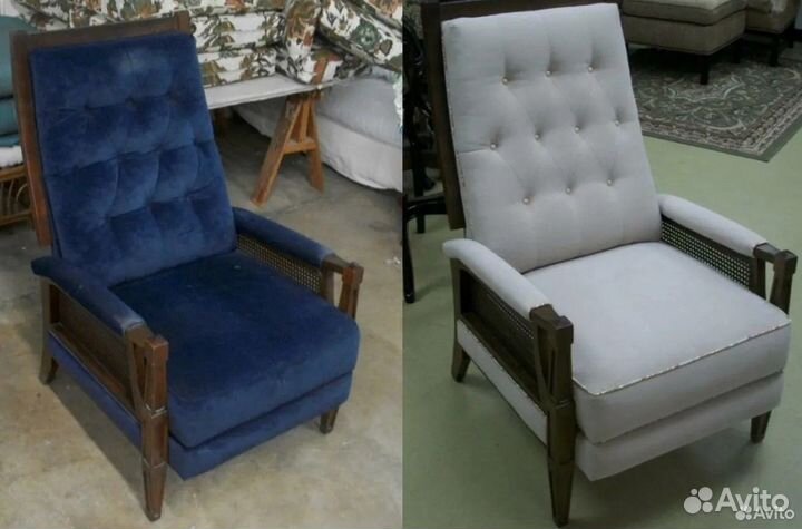 Перетяжка, ремонт, обивка мягкой мебели, кресел