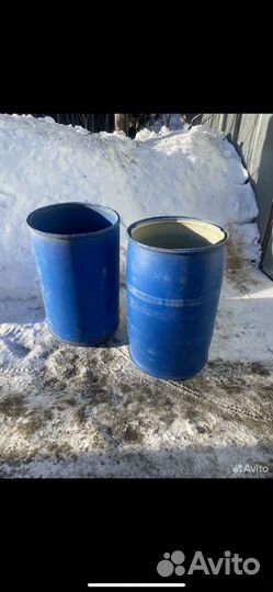Бочка пластиковая б/у 227 литров