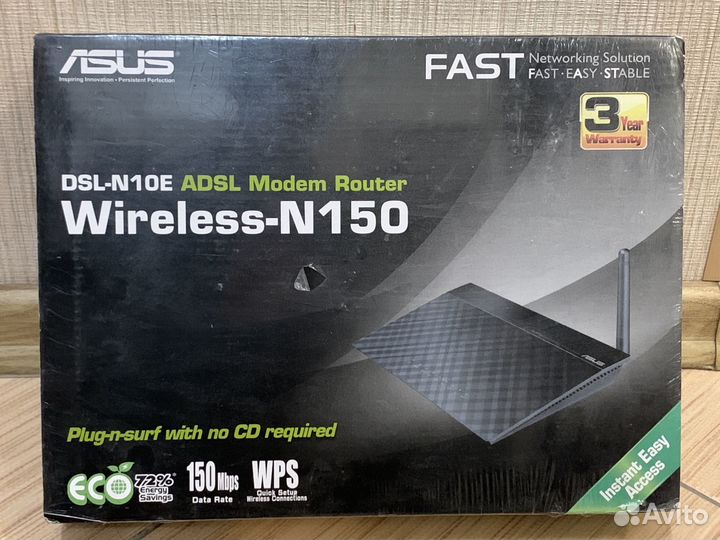 Adsl Wi-Fi роутер asus DSL-N10E