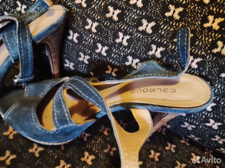 Босоножки женские натуральная замша 39