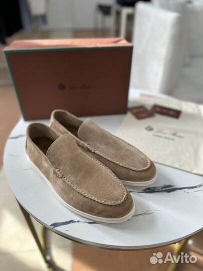 Лоферы замша мужские