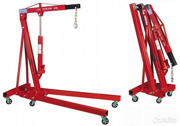 Кран гаражный 2 тонны, складной