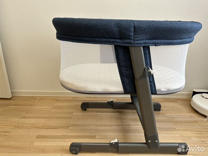 Детская кроватка /люлька Nuovita (Темно-синий лён)