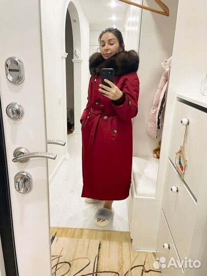 Парка пальто с мехом