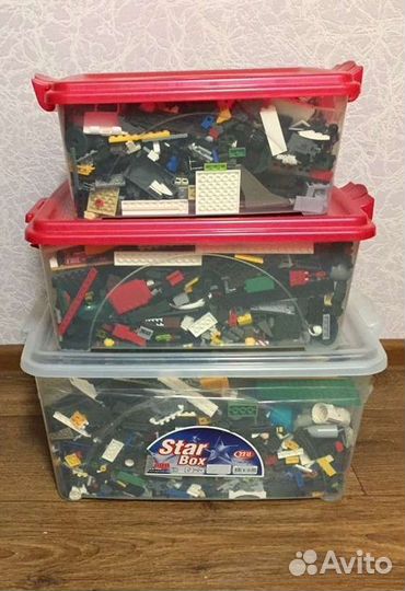 Lego россыпью, наборы в коробках