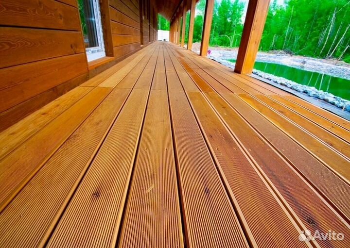 Террасная доска вельвет лиственница