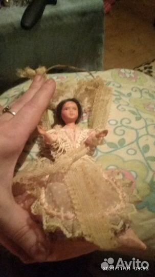 Кукла авторская в старинном платье