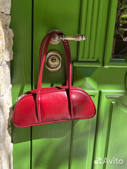 Сумка бургунди бренда RDM 19 тренд y2k