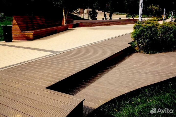 Террасная доска из дпк (в наличии)