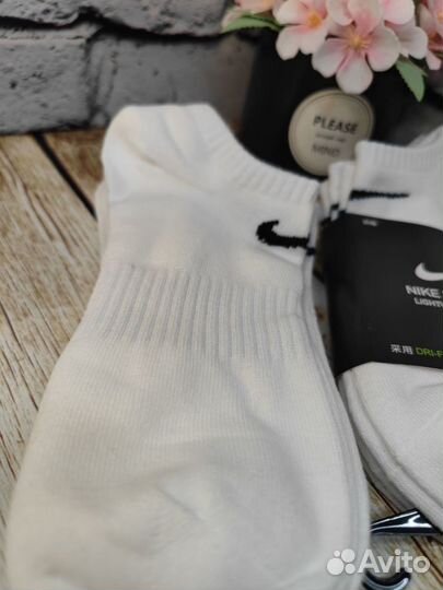 Носки Nike короткие белые 6 пар