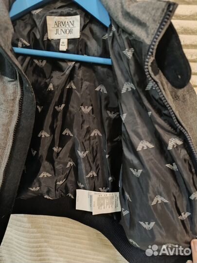 Куртка демисезонная armani junior для мальчика 104